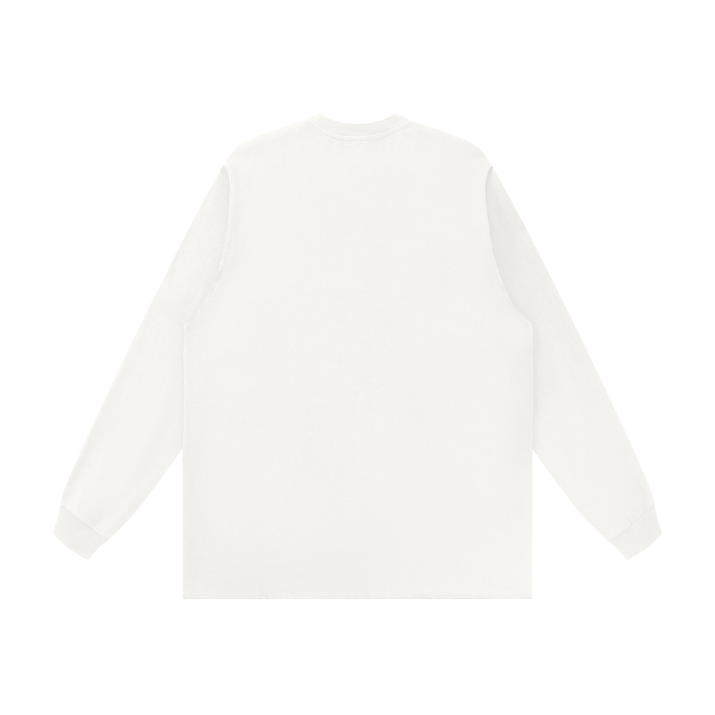 Daily fusion Unisex  Hem Long Sleeve T-Shirt