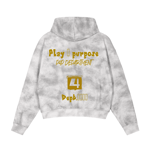 Daily Fusion Dirty Washed Zip-Up Fleece Hoodie