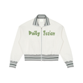 Daily fusion Striped Rib Collar Zip Jacket