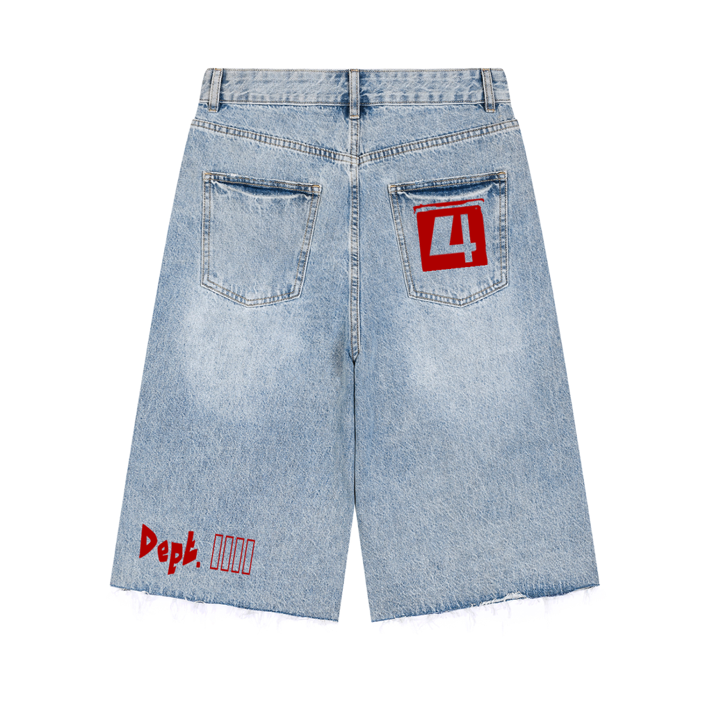 Daily fusion Men’s Vintage Wide Leg Denim Shorts