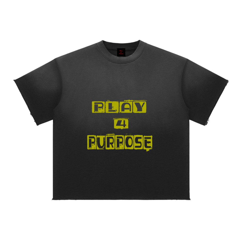 Daily fusion Sun Fade Raw Edge T-Shirt