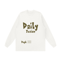 Unisex Raw Hem Long Sleeve T-Shirt
