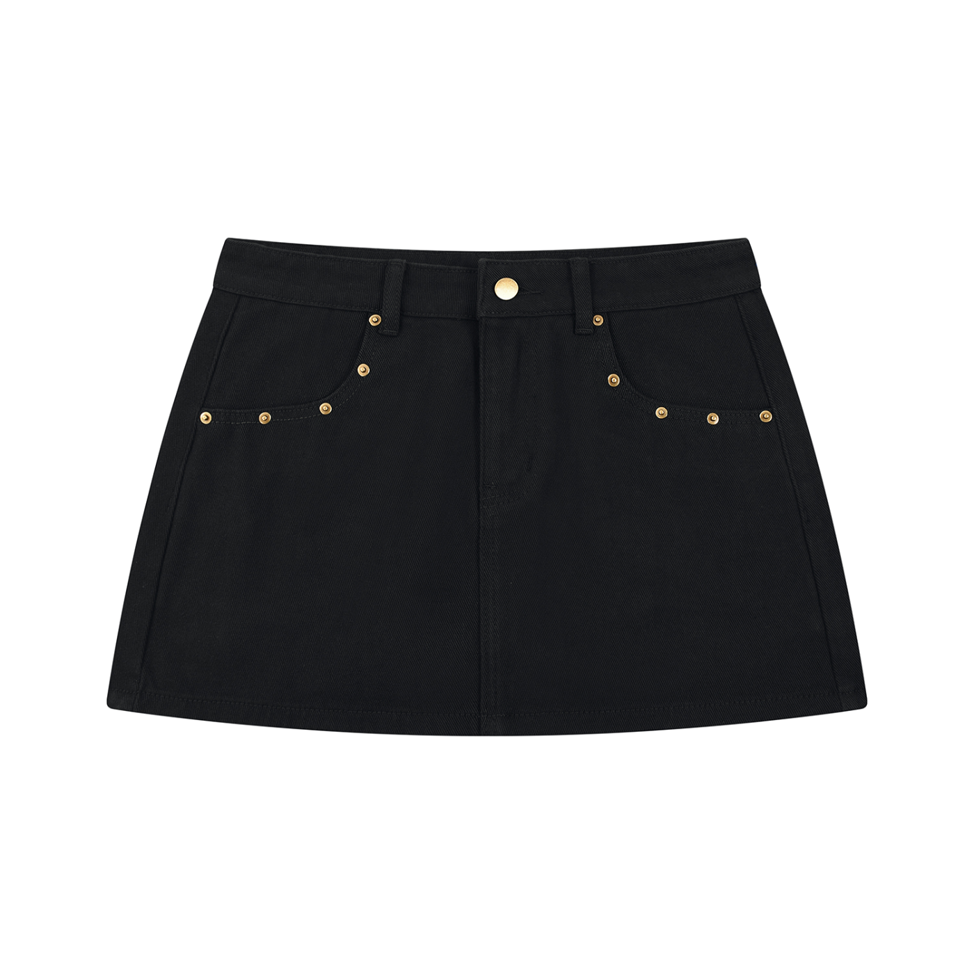 Daily fusion exclusive 4 Women's Studded Denim Mini Skirt